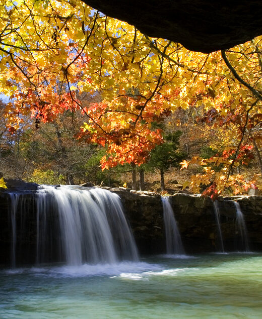 Photo of a waterfall in Arkansas