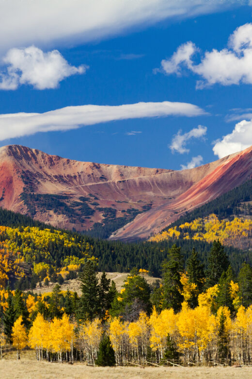 Photo of a mountain range in Colorado